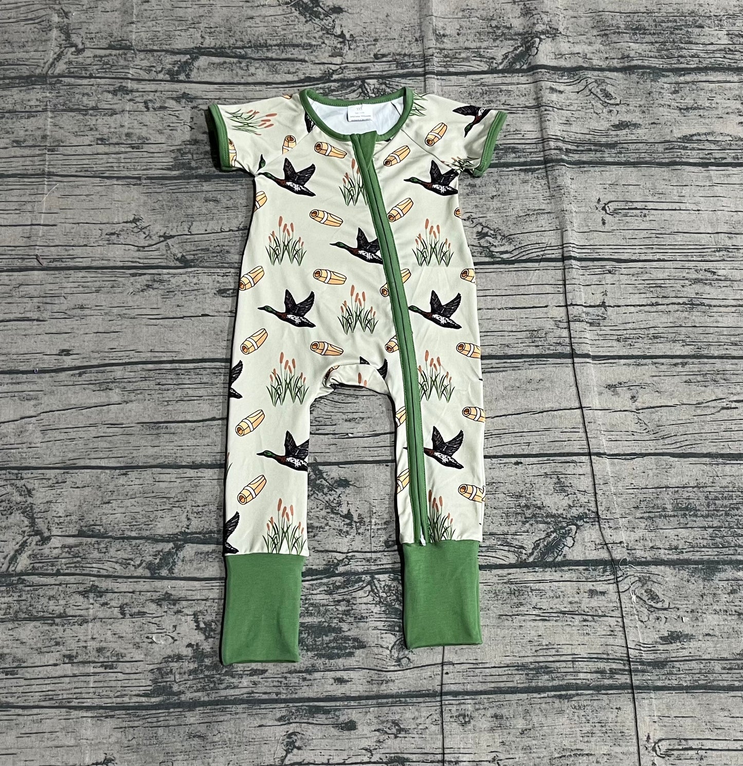 (Pre Order) No moq SR3498 pre-order baby boy clothes duck short sleeve romper-2025.11.20