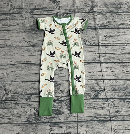 (Pre Order) No moq SR3498 pre-order baby boy clothes duck short sleeve romper-2025.11.20