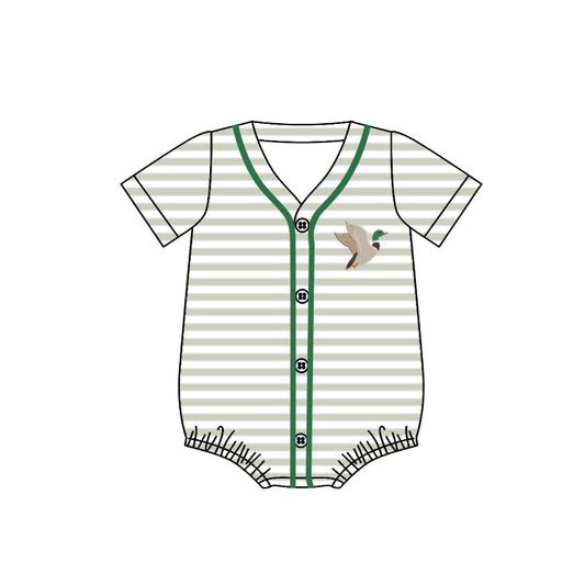 (Pre Order) No moq SR3527 pre-order baby boy clothes duck short Sleeve romper-2025.11.10