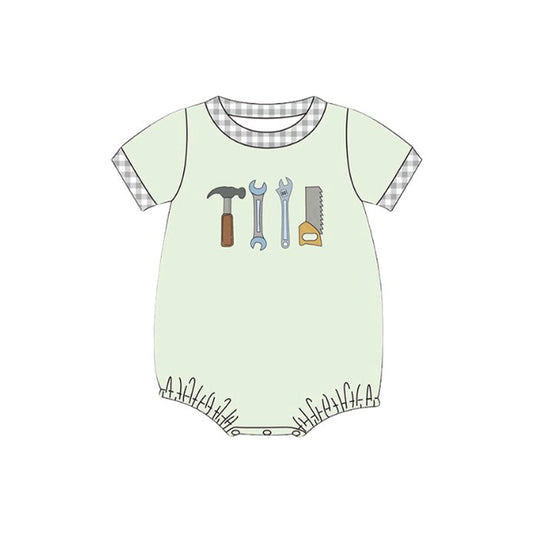 (Pre Order) No moq SR3541 pre-order baby boy clothes tool short Sleeve romper-2025.11.12