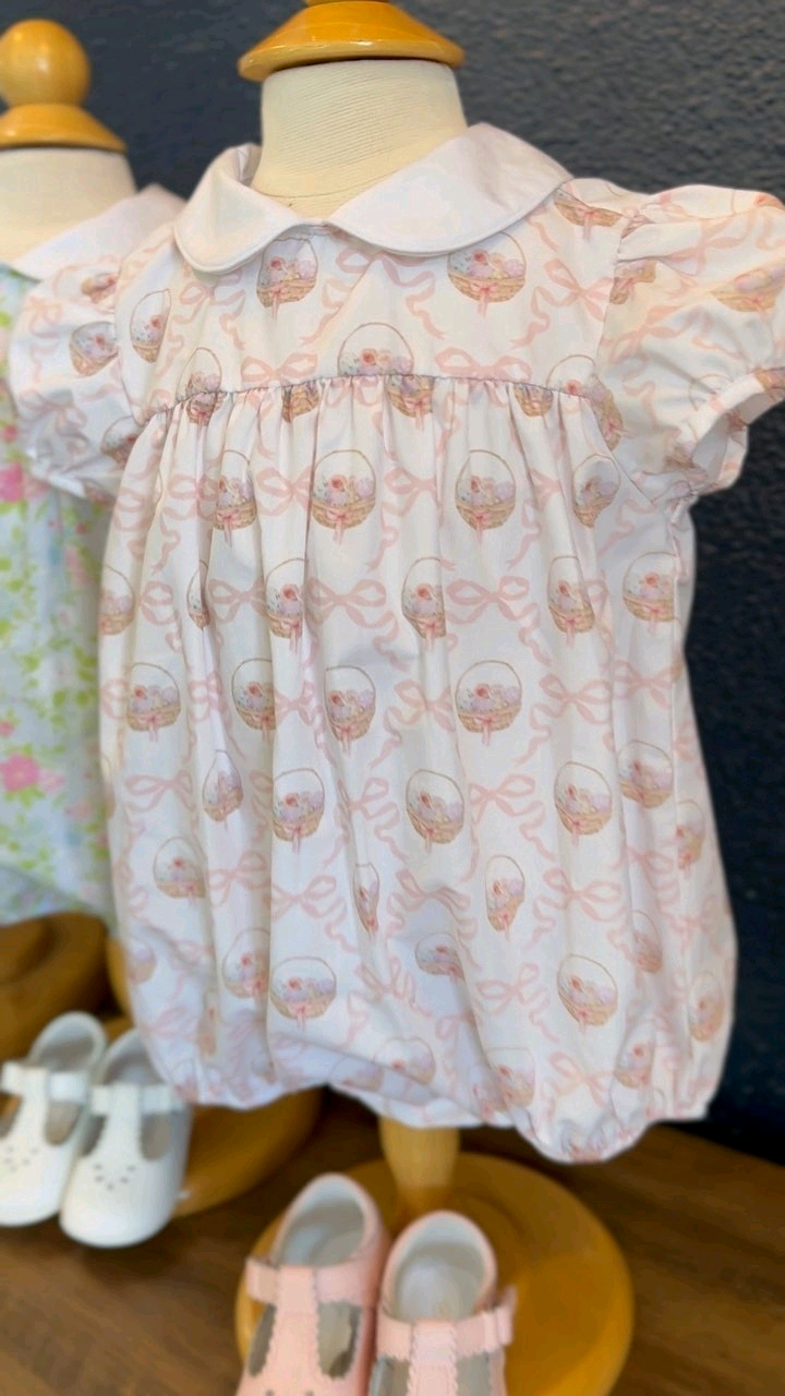 (Pre Order) No moq SR3549 pre-order baby girl clothes bow short Sleeve romper-2025.11.14