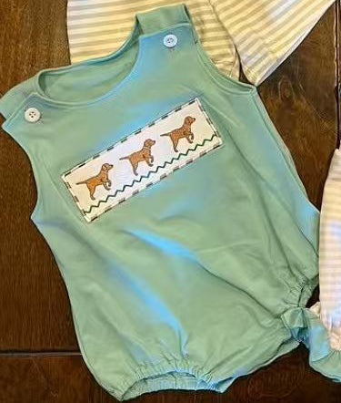(Pre Order) No moq SR3559 pre-order baby boy clothes puppy vest romper-2025.11.14