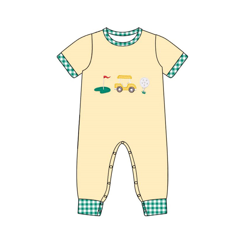 (Pre Order) No moq SR3574 pre-order baby boy clothes short sleeve romper-2025.11.15