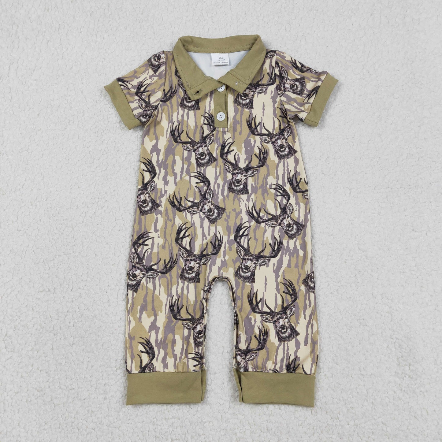 RTS NO MOQ Sibling Baby boy clothes duck camouflage short-sleeved rompers