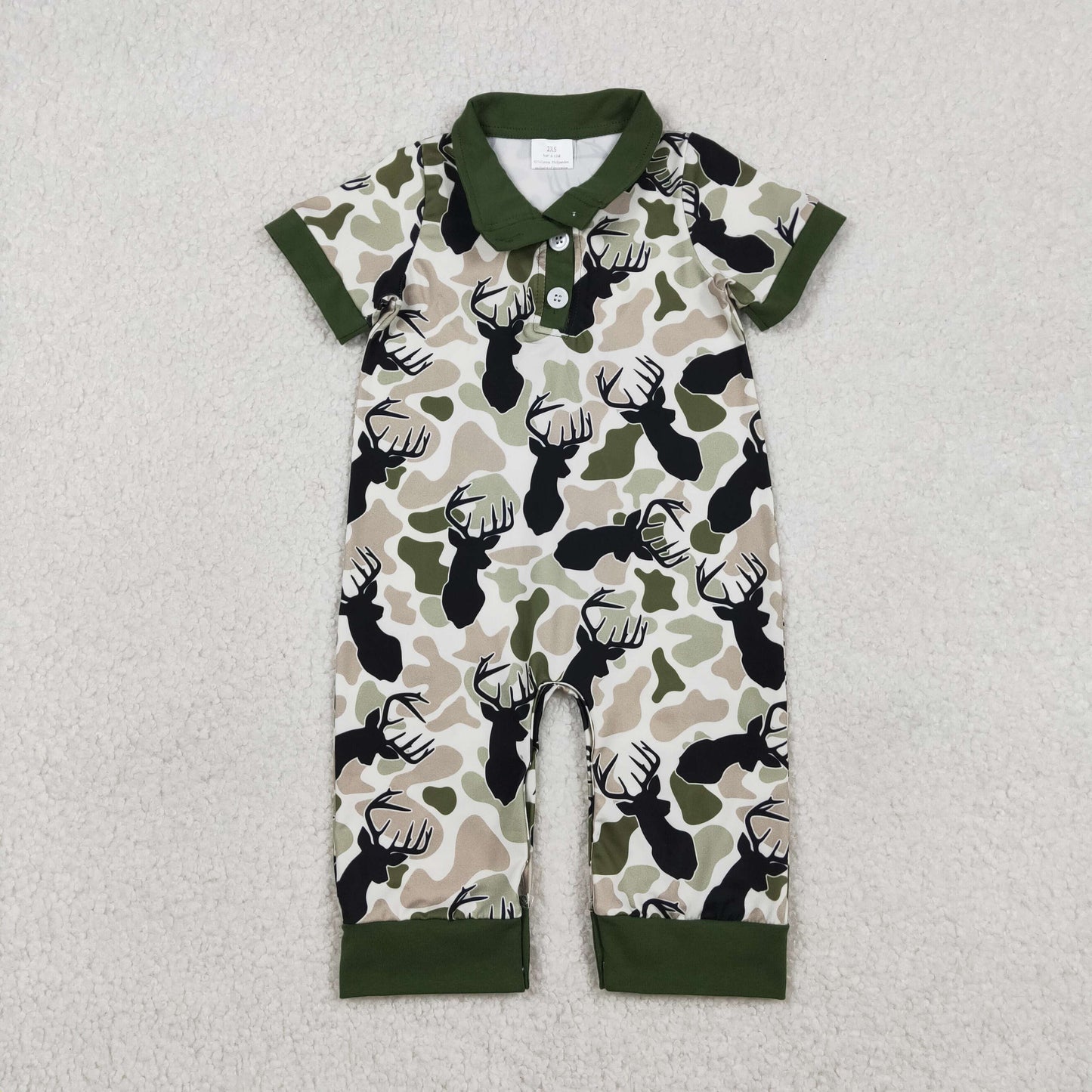 RTS NO MOQ Sibling Baby boy clothes duck camouflage short-sleeved rompers
