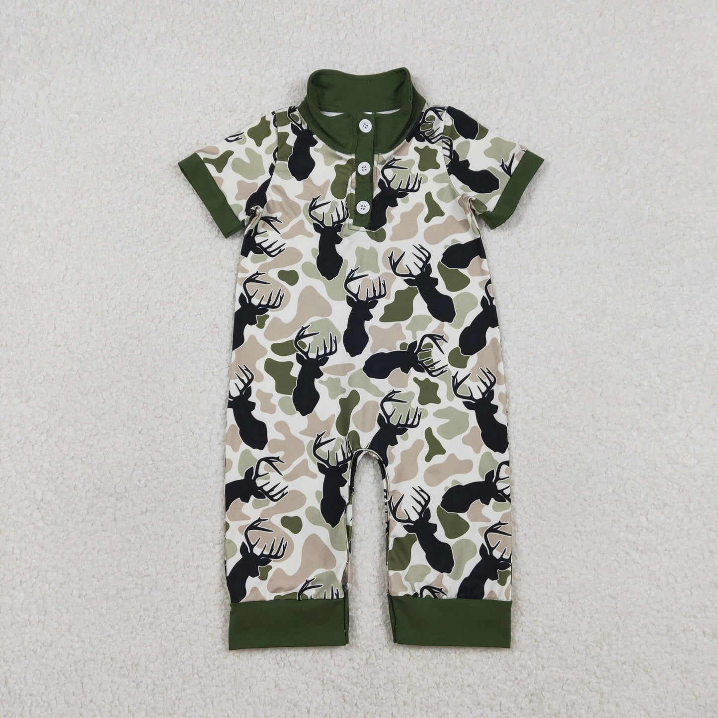 RTS NO MOQ Sibling Baby boy clothes duck camouflage short-sleeved rompers
