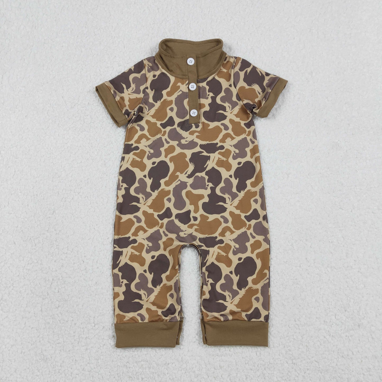 RTS NO MOQ Sibling Baby boy clothes duck camouflage short-sleeved rompers