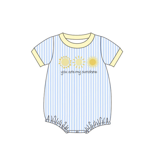 (Pre Order) No moq SR3668 pre-order baby boy clothes sunshine short sleeve romper-2025.11.24