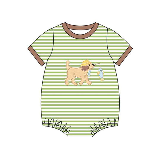 (Pre Order) No moq pre-order baby boy clothes puppy short sleeve romper-25.12.5