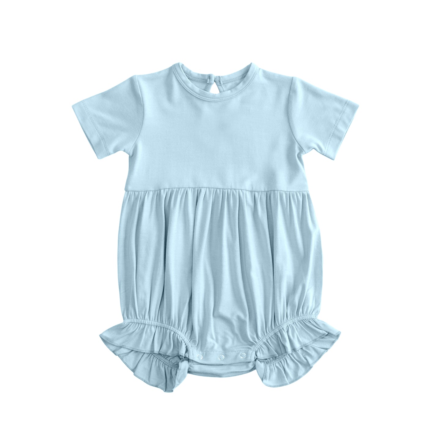 (Pre Order) No moq SR3997 pre-order baby girl clothes blue short sleeve romper-26.1.17