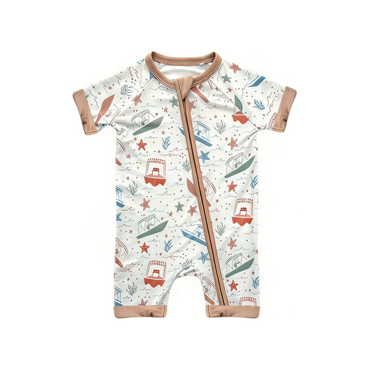 (Pre Order) No moq SR4003 pre-order baby boy clothes short sleeve romper-26.1.19