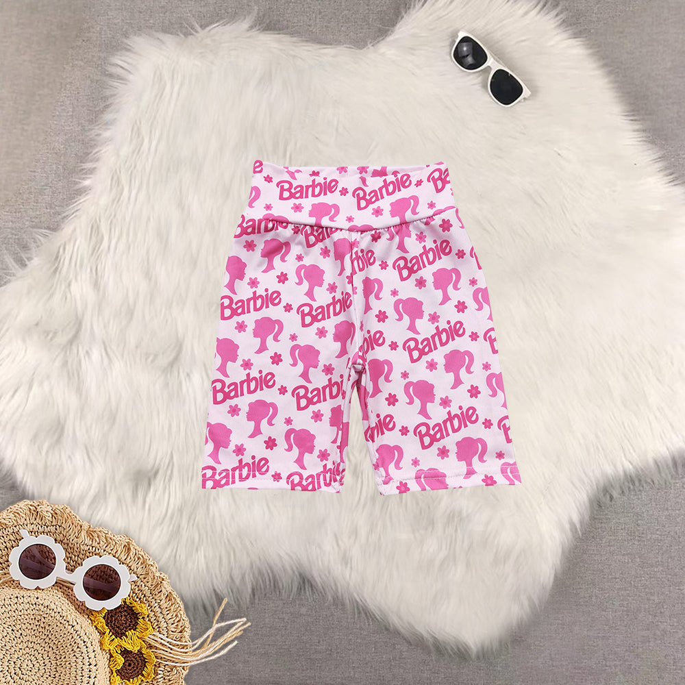 RTS NO MOQ Sibling baby girl clothes summer yoga Cycling shorts