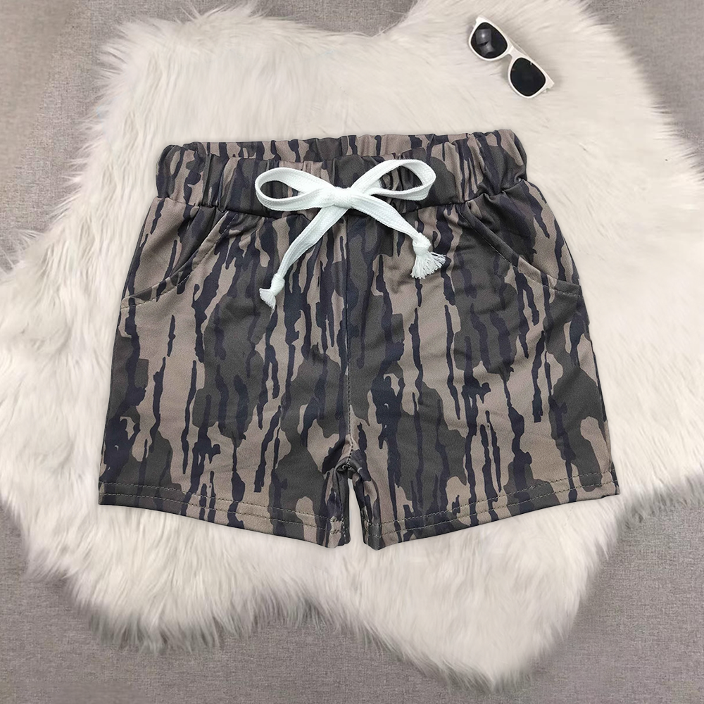 RTS NO MOQ BT0672+SS0201 HOT SELL baby boy clothes camouflage short sleeve shorts sets