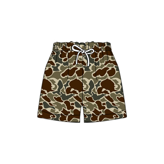 (Pre Order) No moq SS0202 pre-order baby girl clothes camouflage summer shorts-2025.10.20