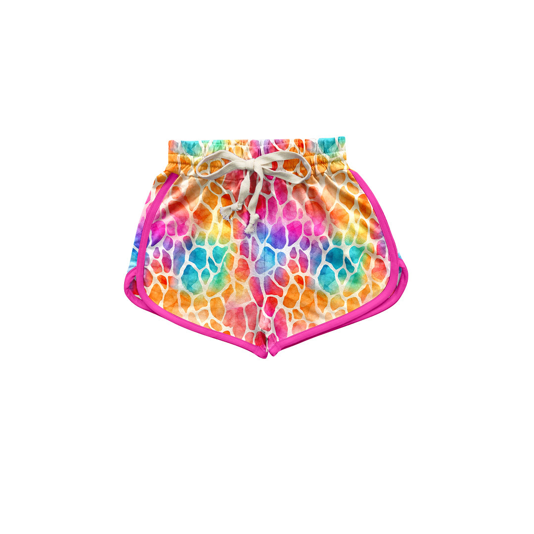 SS0228 colorful leopard shorts for adults