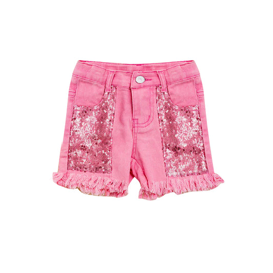 SS0230 Pink jeans shorts