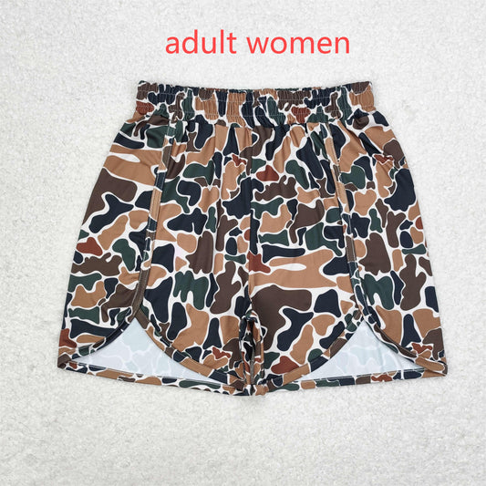 rts no moq SS0355 Adult female camouflage beige shorts