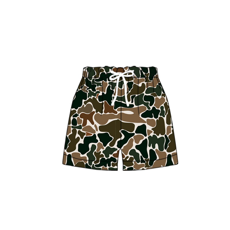 (Pre Order) No moq SS0359 pre-order baby girl clothes camouflage summer shorts-2025.10.18