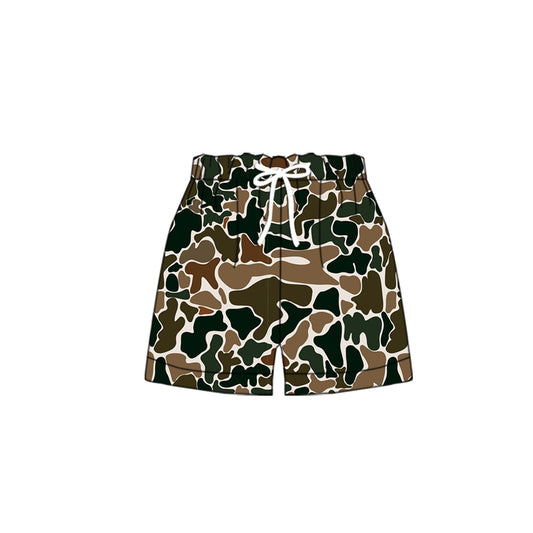 (Pre Order) No moq SS0359 pre-order baby girl clothes camouflage summer shorts-2025.10.18