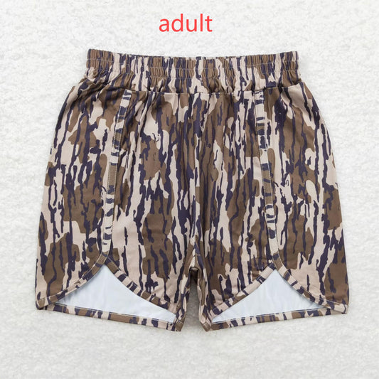 rts no moq SS0362 Adult female military green camouflage shorts