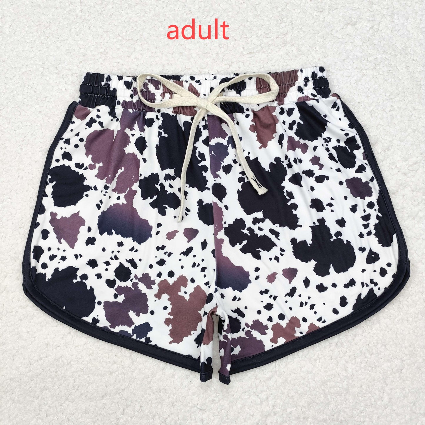 RTS NO MOQ ETA 5/7days arrived SS0370 Adult female cow pattern shorts