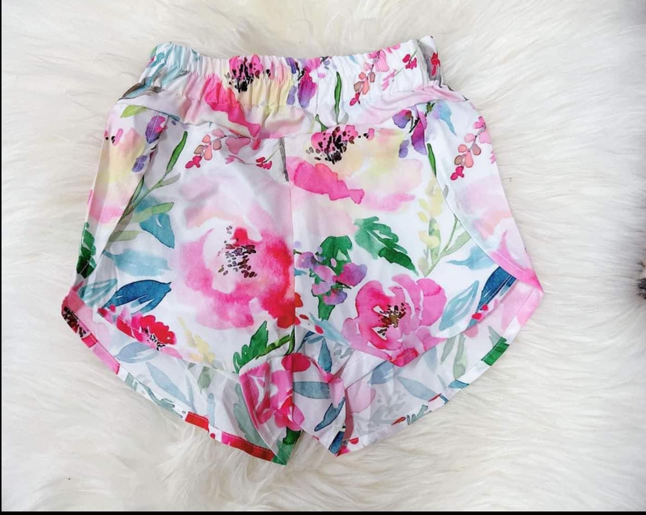 NO MOQ SS0377 pre-order baby girls clothes Ink painting flowers and leaves shorts-24.10.15