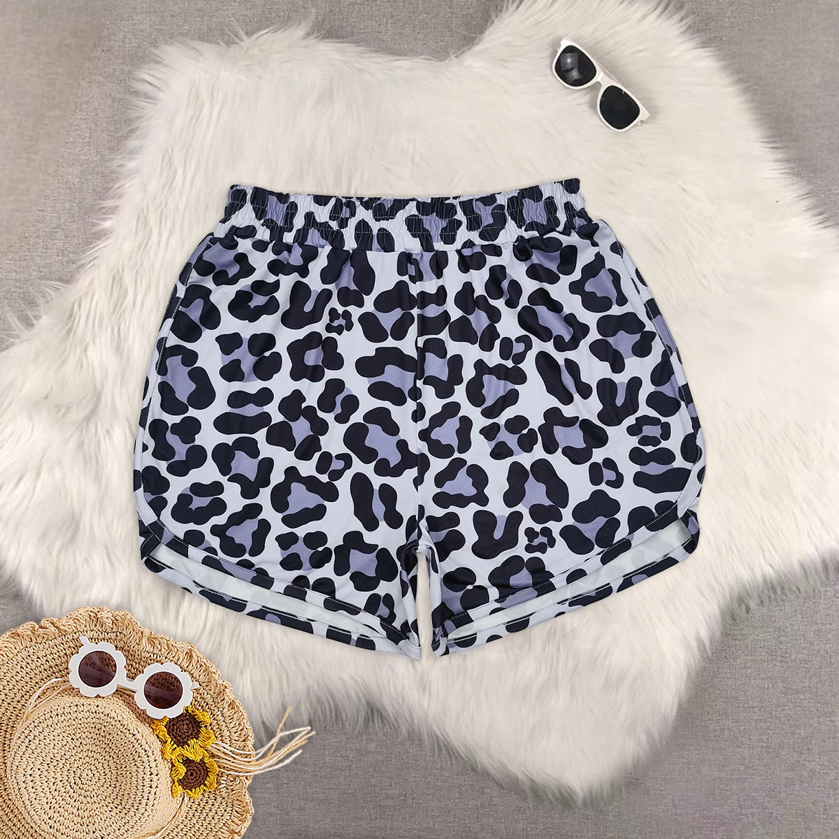 RTS NO MOQ Sibling Adult Girls Camouflage Sports summer yoga Shorts