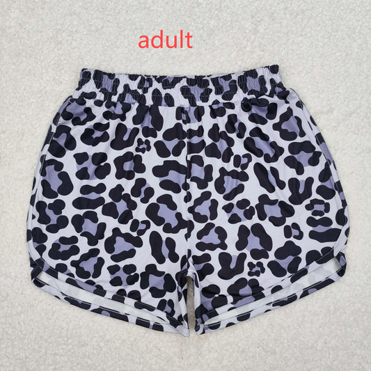 RTS NO MOQ ETA 5/7days Arrived SS0385 Adult female leopard gray and black shorts