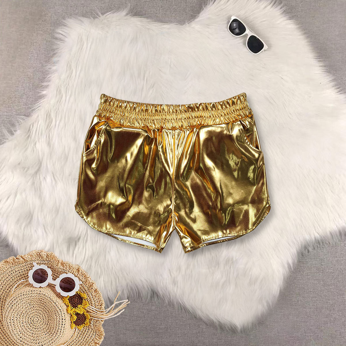 RTS NO MOQ Sibling baby girl clothes Cheer fireworks star short-sleeved top and shorts