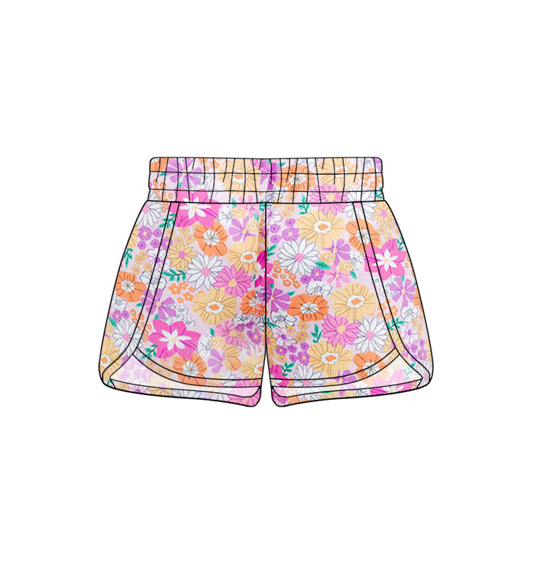 NO MOQ SS0428 pre-order baby girls clothes floral summer shorts-24.12.17