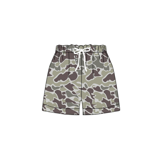 (Pre Order) No moq SS0454 pre-order baby girl clothes camouflage summer shorts-2025.10.18
