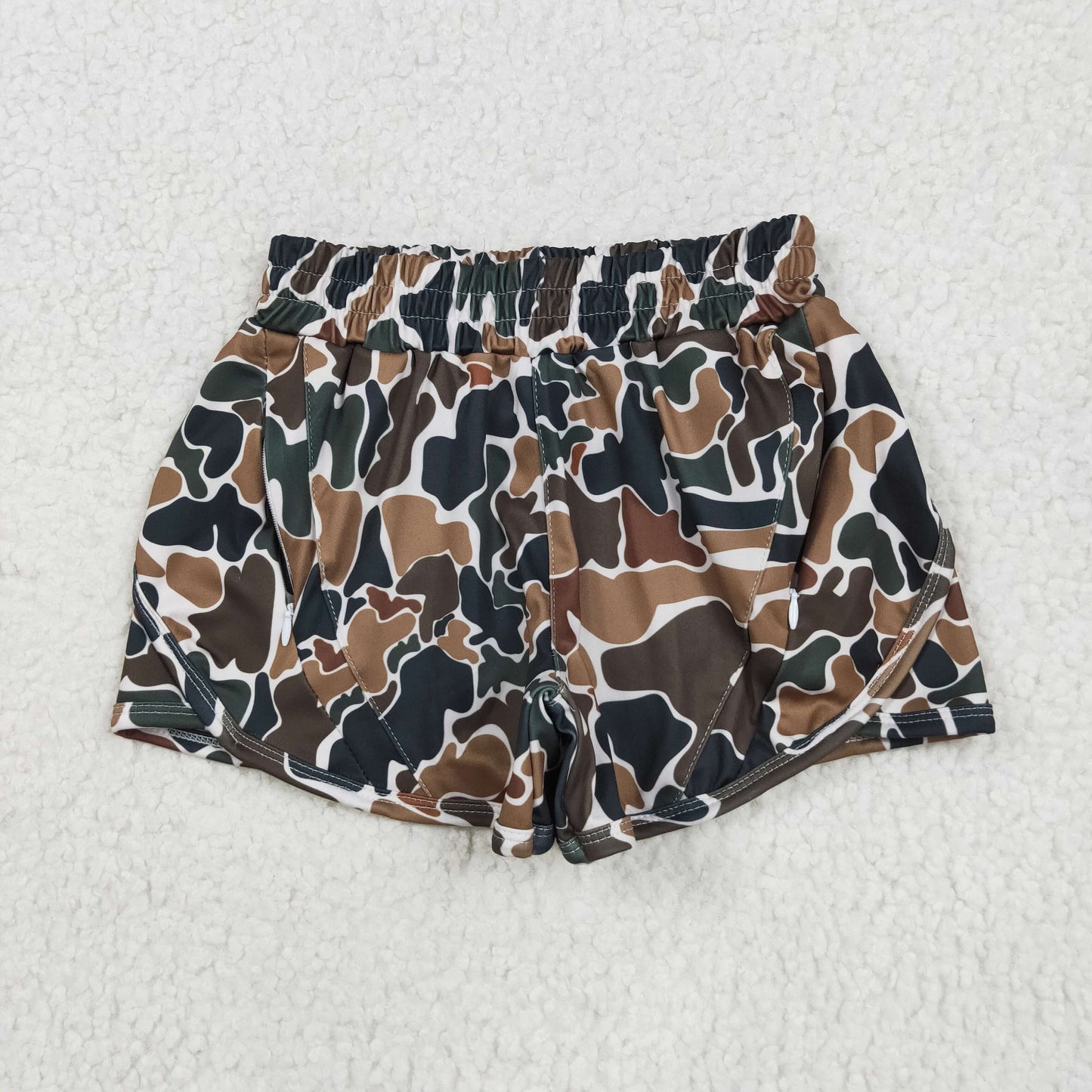 RTS NO MOQ Adult Girls yoga leopard adult shorts and kids shorts