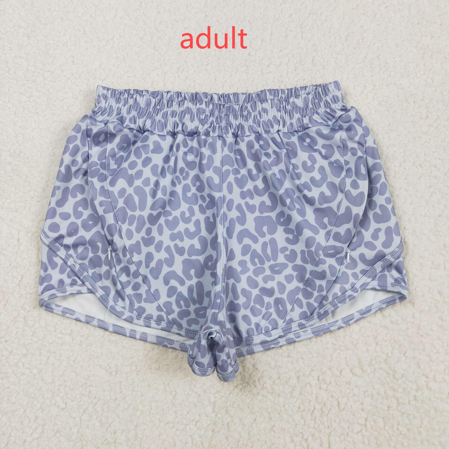 RTS NO MOQ Sibling baby girl clothes and Adult clothes yoga leopard kids shorts and adult shorts