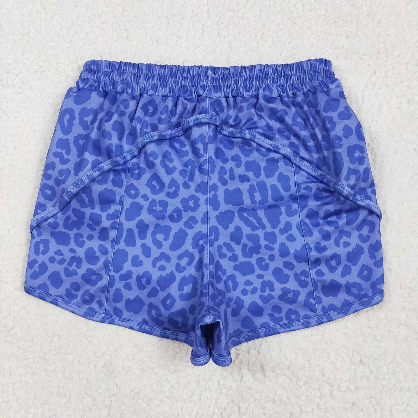 RTS NO MOQ Adult Girls yoga leopard adult shorts and kids shorts