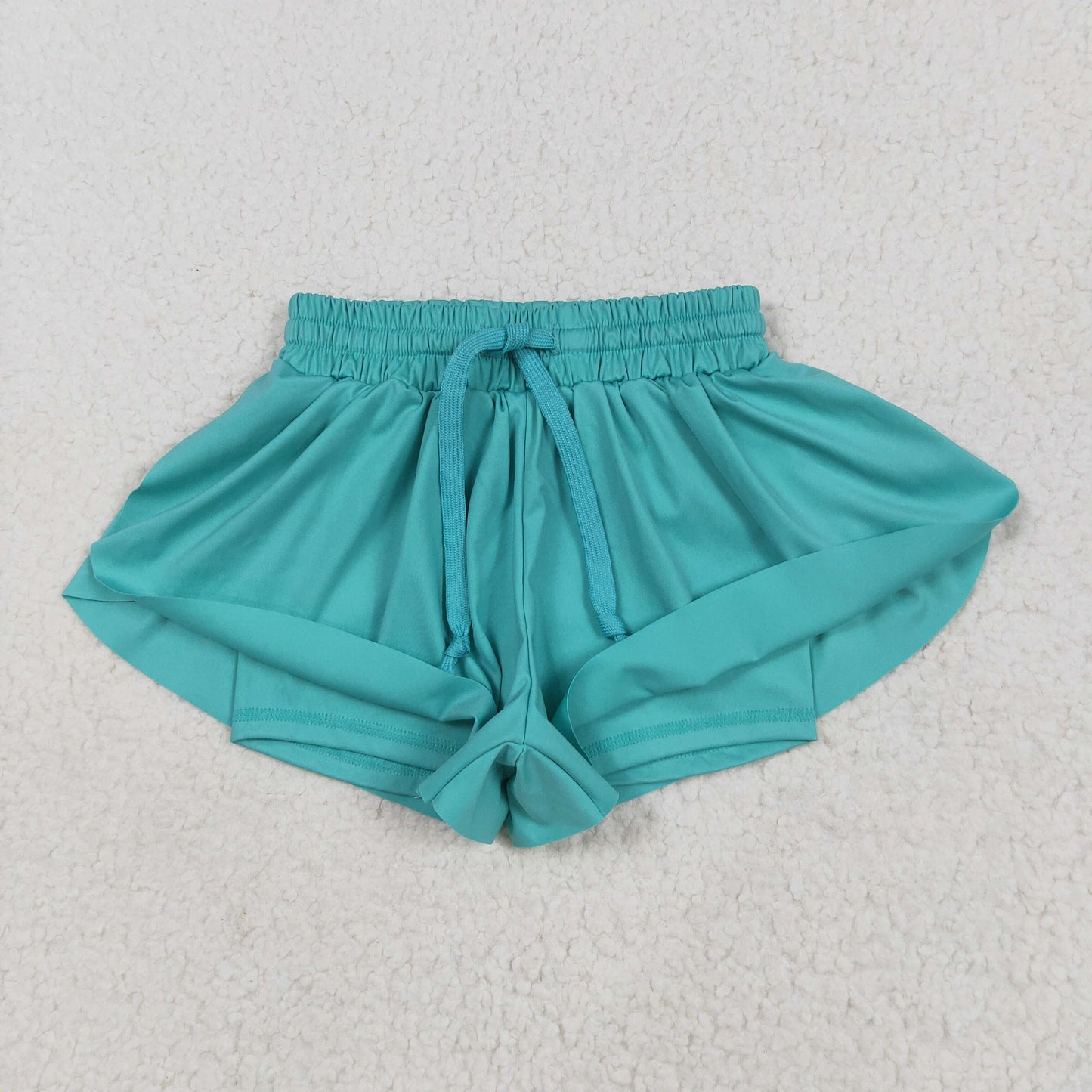 RTS NO MOQ SS0553 Solid mint green yoga shorts