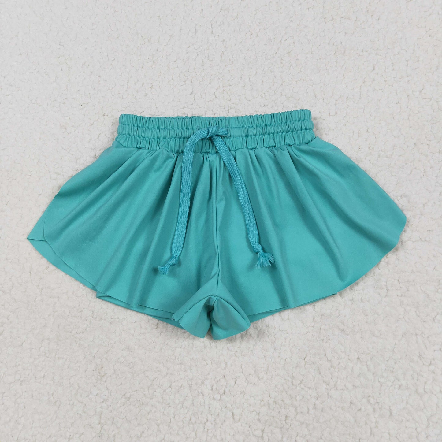 RTS NO MOQ SS0553 Solid mint green yoga shorts