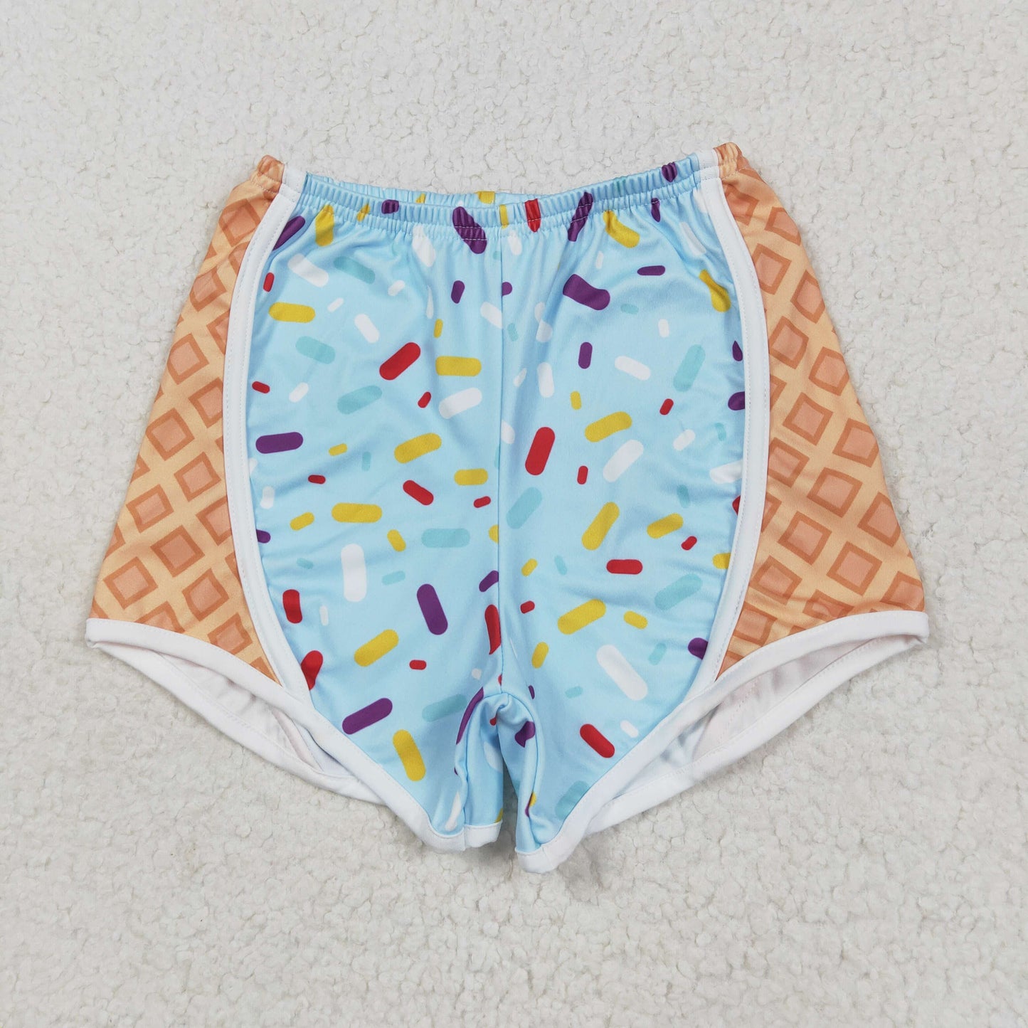 RTS NO MOQ Sibling Baby girls clothes Summer ice cream team Shorts