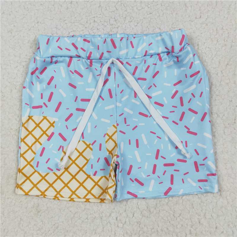 RTS NO MOQ Sibling Baby boy clothes Summer team ice cream Shorts
