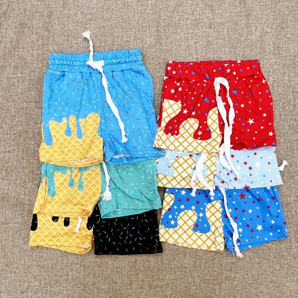 RTS NO MOQ Sibling Baby boy clothes Summer team Shorts