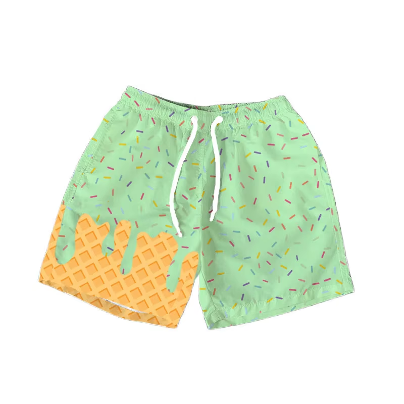 NO MOQ SS0620 pre-order baby girl clothes team green summer shorts-2025.6.9