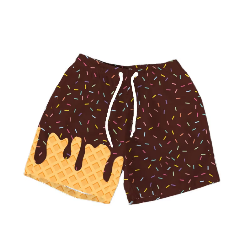 NO MOQ SS0626 pre-order baby girl clothes team chocolate summer shorts-2025.6.9