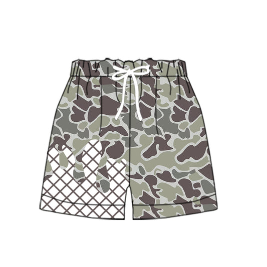 (Pre Order) No moq SS0648 pre-order baby girl clothes camouflage summer shorts-2025.9.15