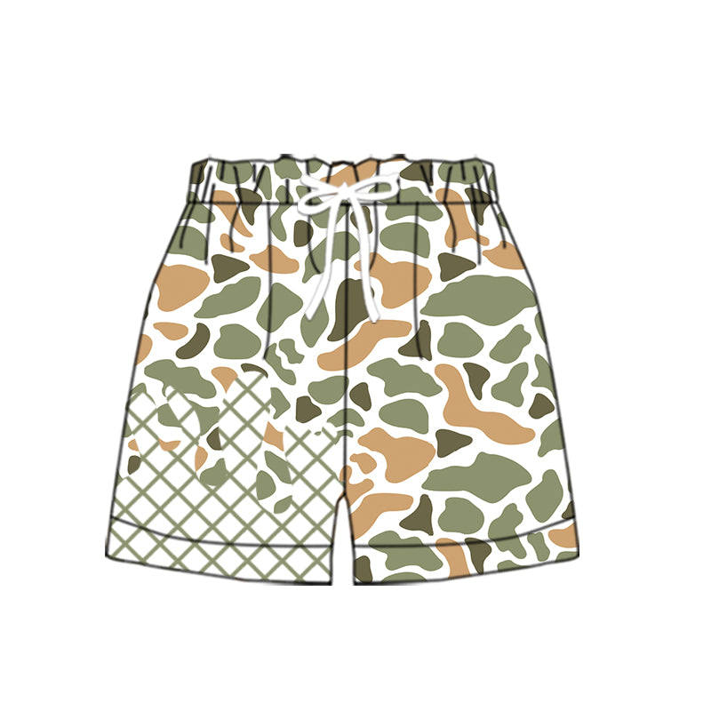 (Pre Order) No moq SS0649 pre-order baby girl clothes camouflage summer shorts-2025.9.15