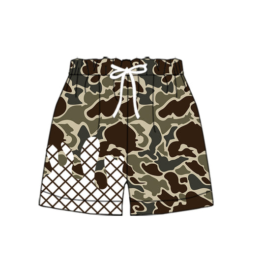 (Pre Order) No moq SS0650 pre-order baby girl clothes camouflage summer shorts-2025.9.15