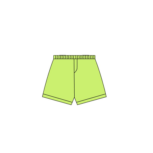 (Pre Order) No moq SS0666 pre-order baby girl clothes yoga green summer shorts-2025.9.30