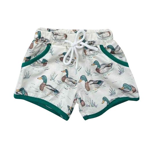 (Pre Order) No moq SS0677 pre-order baby girl clothes duck summer shorts-2025.9.30