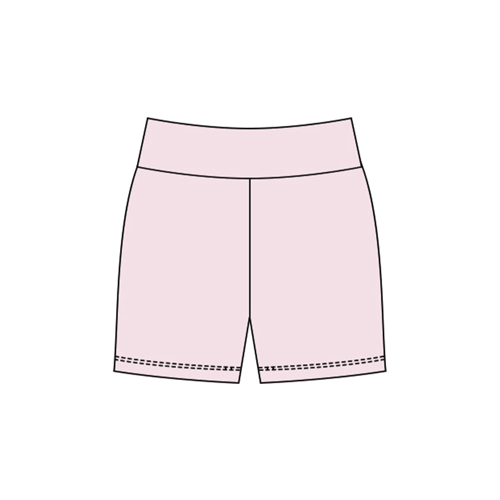 (Pre Order) No moq SS0726 pre-order baby girl clothes yoga pink summer shorts-2025.10.23