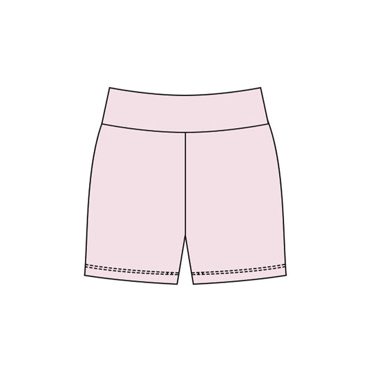 (Pre Order) No moq SS0726 pre-order baby girl clothes yoga pink summer shorts-2025.10.23