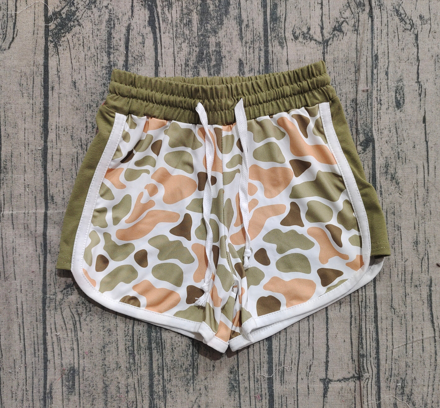 (Pre Order) No moq SS0744 pre-order baby boy clothes summer camouflage shorts-2025.11.18