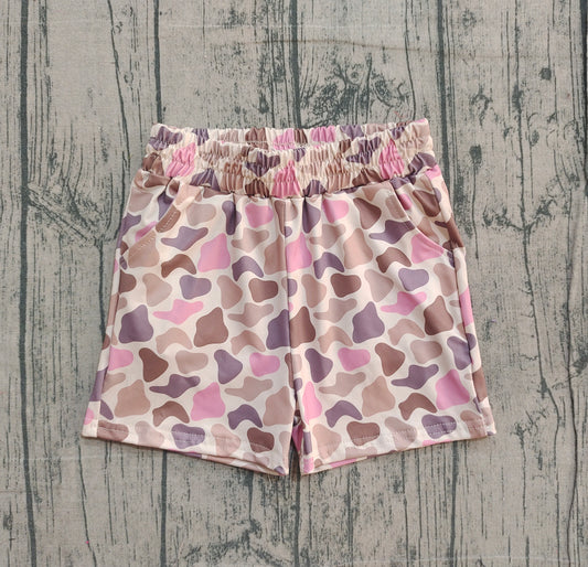 (Pre Order) No moq SS0757 pre-order baby girl clothes summer camouflage shorts-2025.12.7